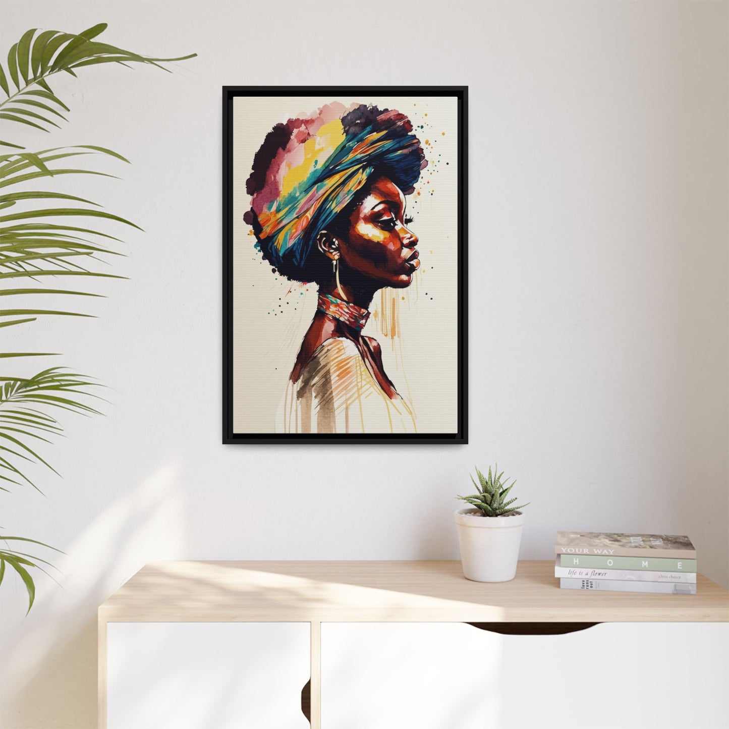 Zamani Bloom Matte Canvas Wall Art