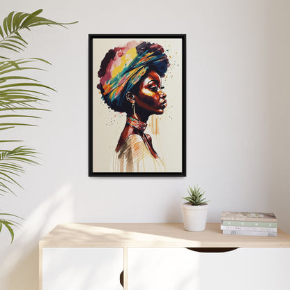 Zamani Bloom Matte Canvas Wall Art