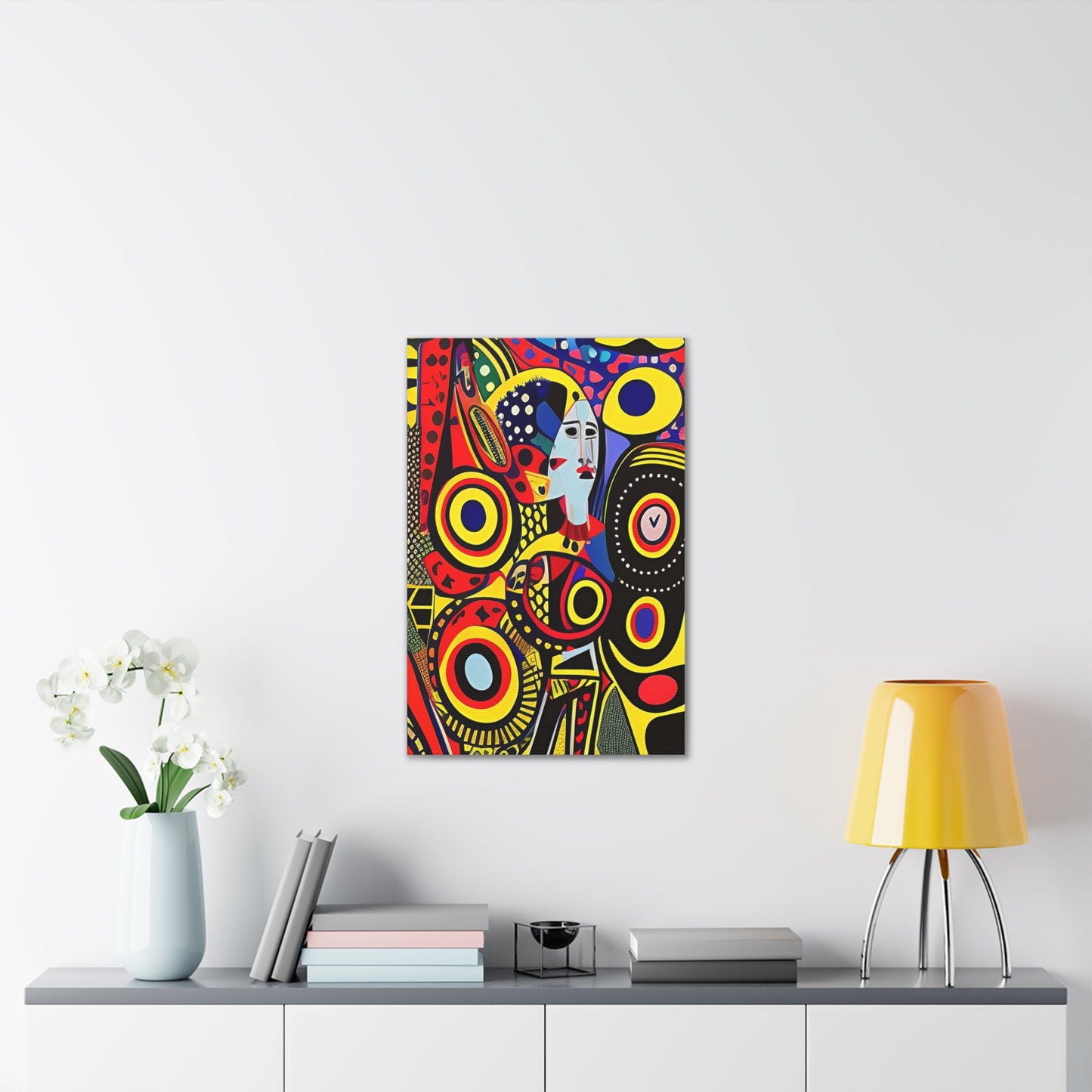 Okira Blaze Stretched Canvas Wall Art