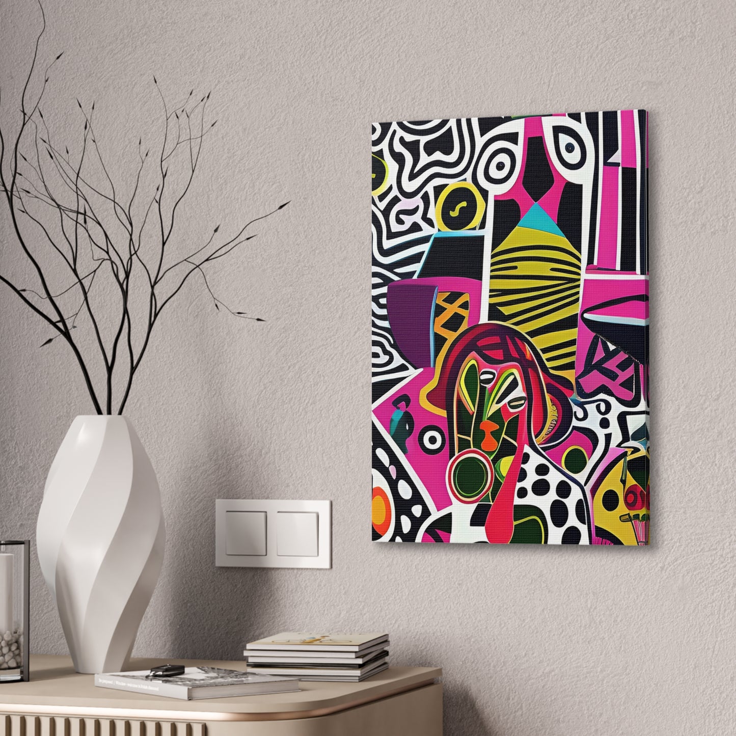 Nzingha Pulse Stretched Canvas Wall Art